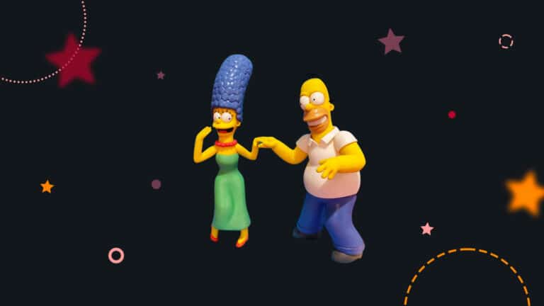 MARGE Y HOMERO SIMPSON