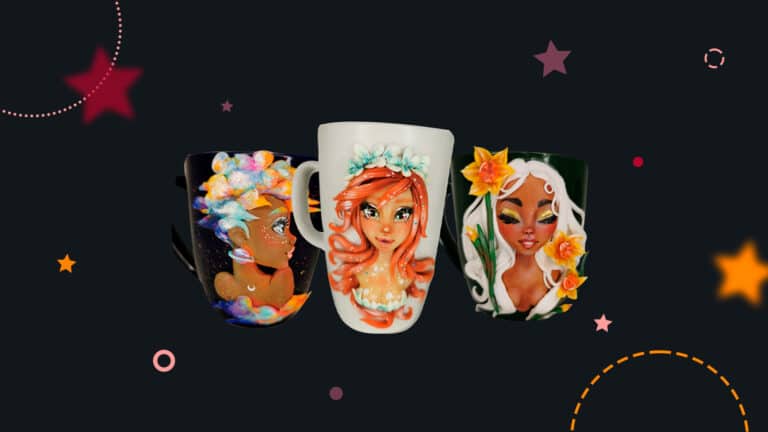 TAZAS DECORADAS